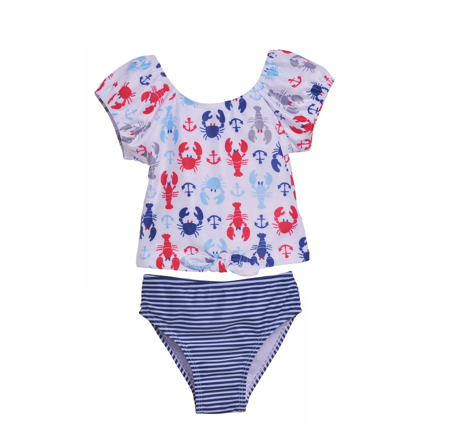 UPF 50  Daisy 2 Piece Tie Front Swimsuit