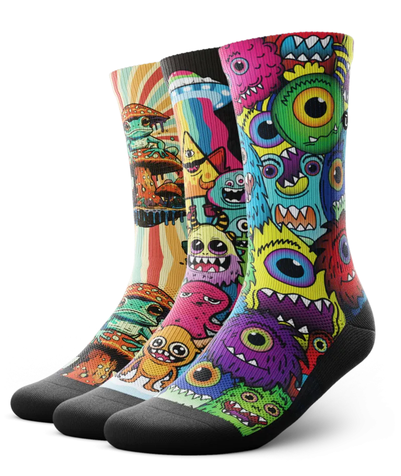 Weirdos Crew Socks 3-Pack