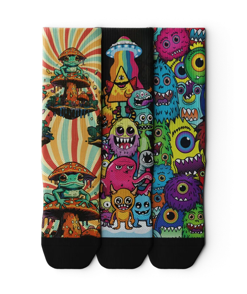 Weirdos Crew Socks 3-Pack