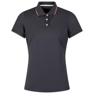 Womens Whitworth Sport Mesh Polo Graphite/Camel - AW24